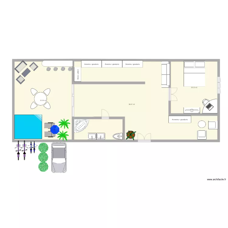 MAISON IMANI. Plan de 