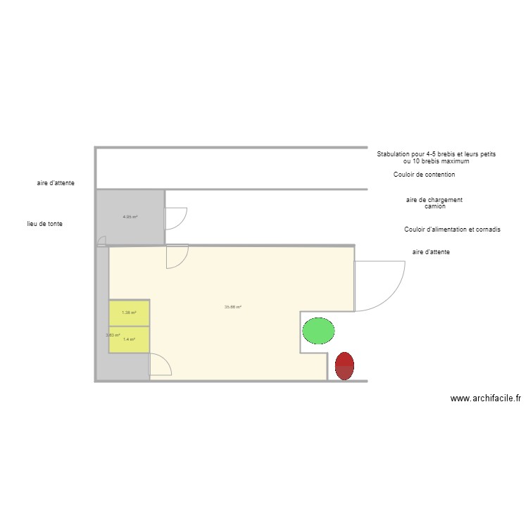 bergerie 1. Plan de 0 pièce et 0 m2