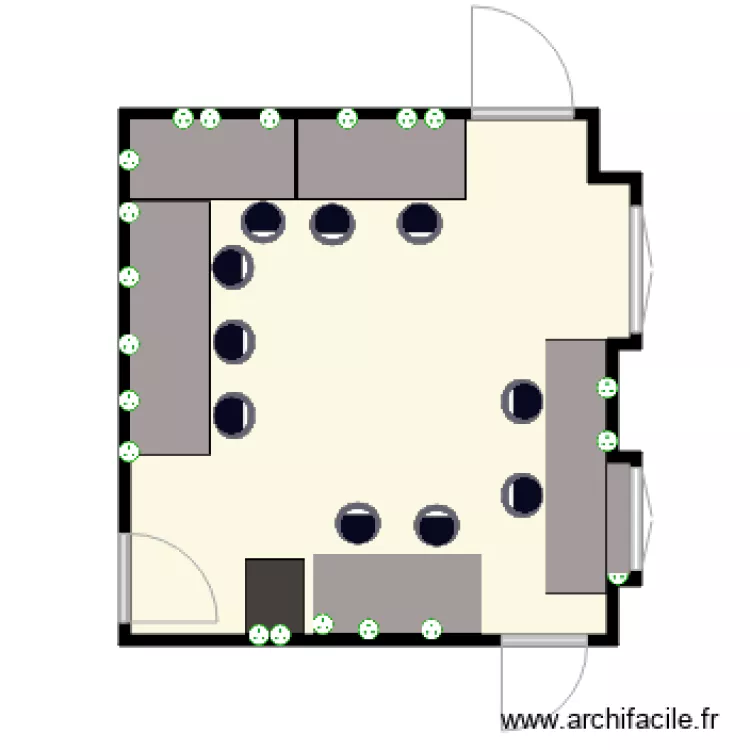Salle info 500B 199 Sous sol 199 St Germain. Plan de 
