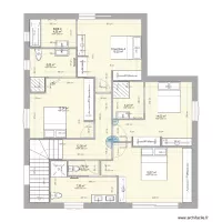 plan etage avec wc sans bureau