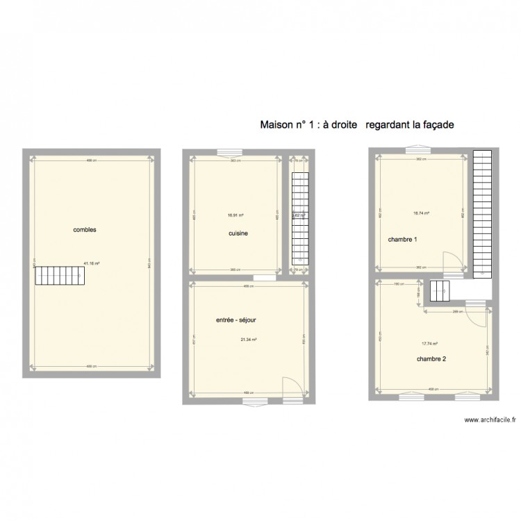 wignehies n0 1. Plan de 0 pièce et 0 m2