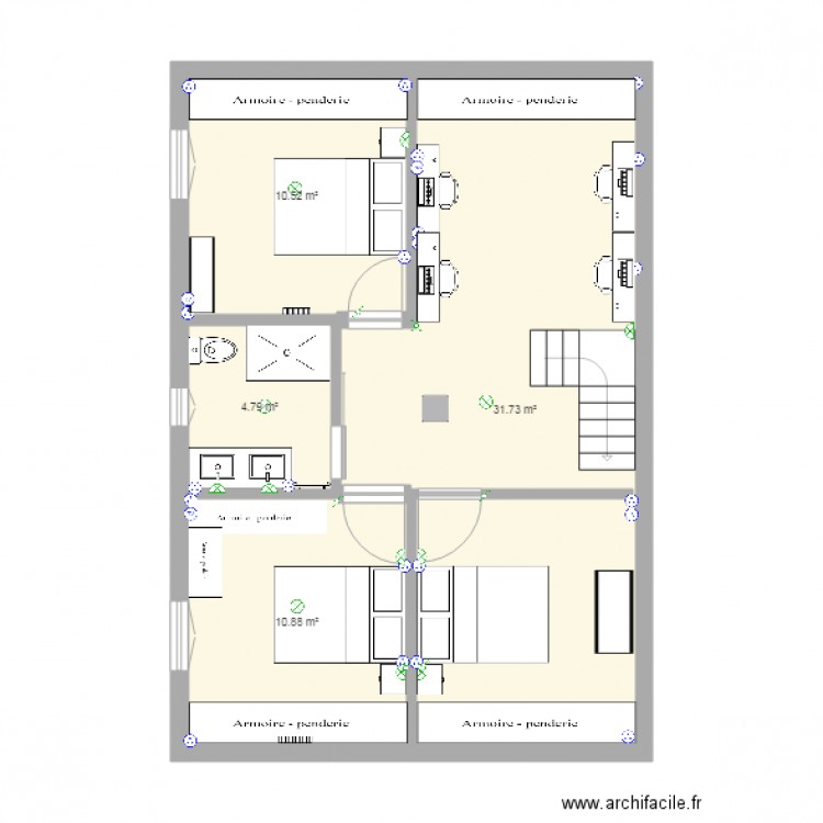 maison marie étage 2. Plan de 0 pièce et 0 m2