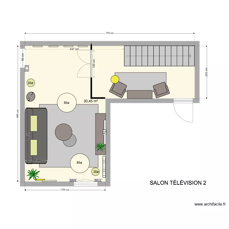 Salon T&eacute;l&eacute;vision 2. Plan de 