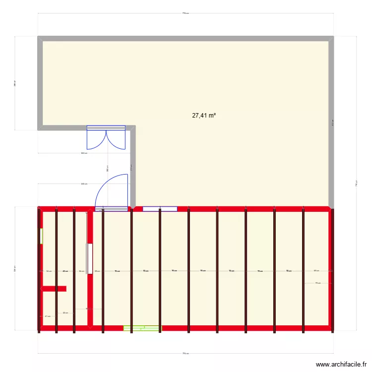 galpon tirantes. Plan de 