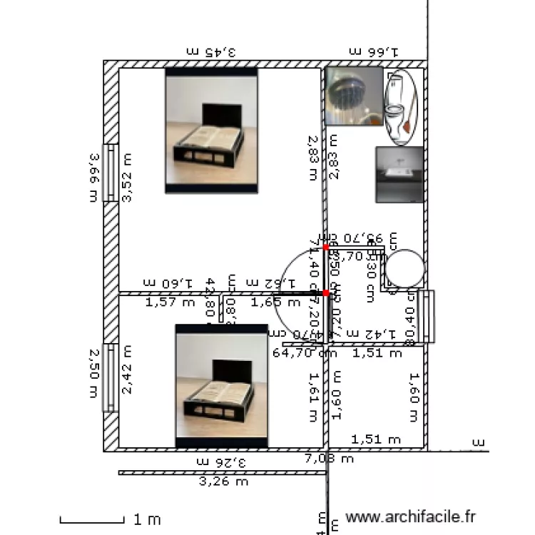 1 etage. Plan de 1 etage. Plan de