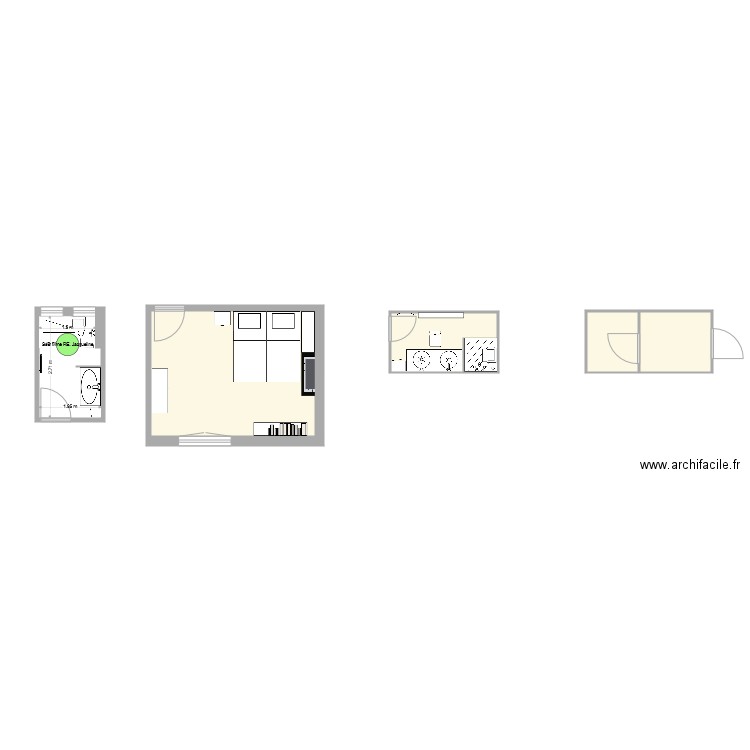 SdB. Plan de 0 pièce et 0 m2