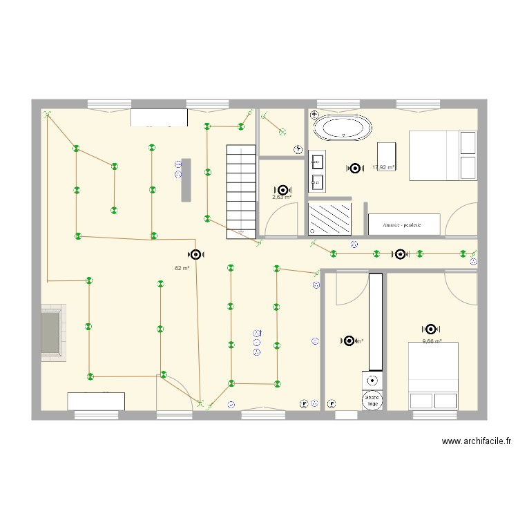 jenlain plan electricité. Plan de 0 pièce et 0 m2