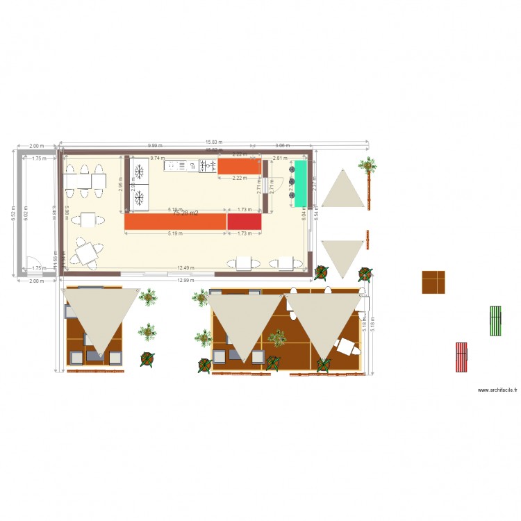 4 SAISONS STRUCTURE 1b. Plan de 0 pièce et 0 m2