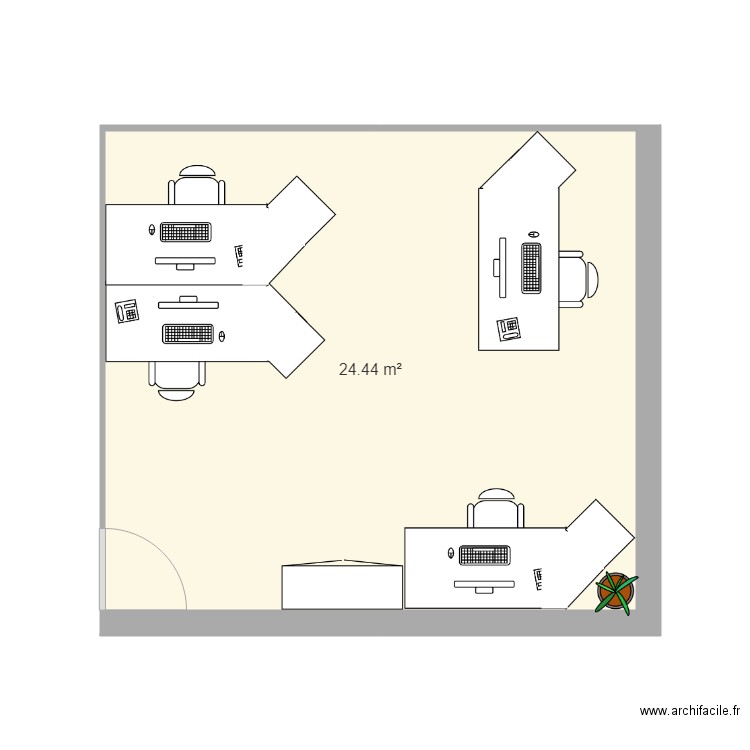 Bureau Chef Produit. Plan de 0 pièce et 0 m2