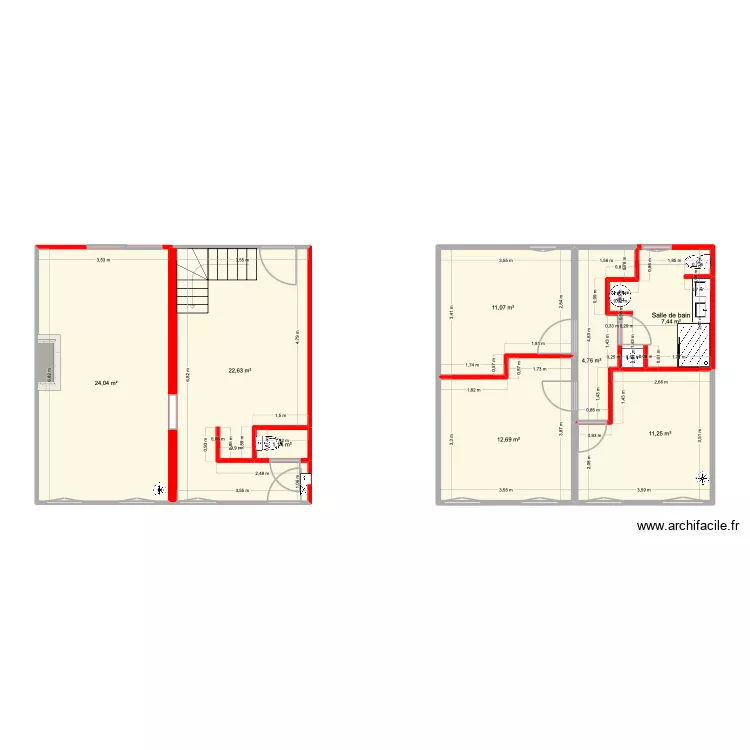 PLAN DEFINITIF 30 ESNANDES cotes. Plan de 