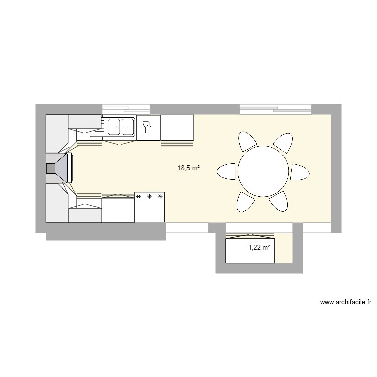Plan Cuisine Professionnelle 20m2
