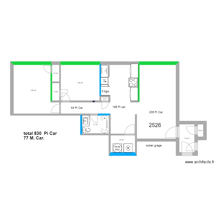 LOFT   2526  2528  2530  en 2022. Plan de 42 pièces et 281 m2