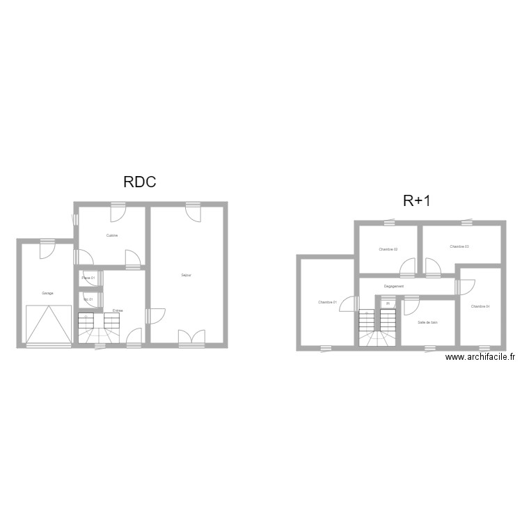 350601043. Plan de 14 pièces et 121 m2