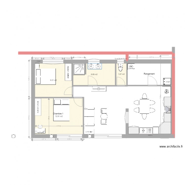 maison. Plan de 0 pièce et 0 m2