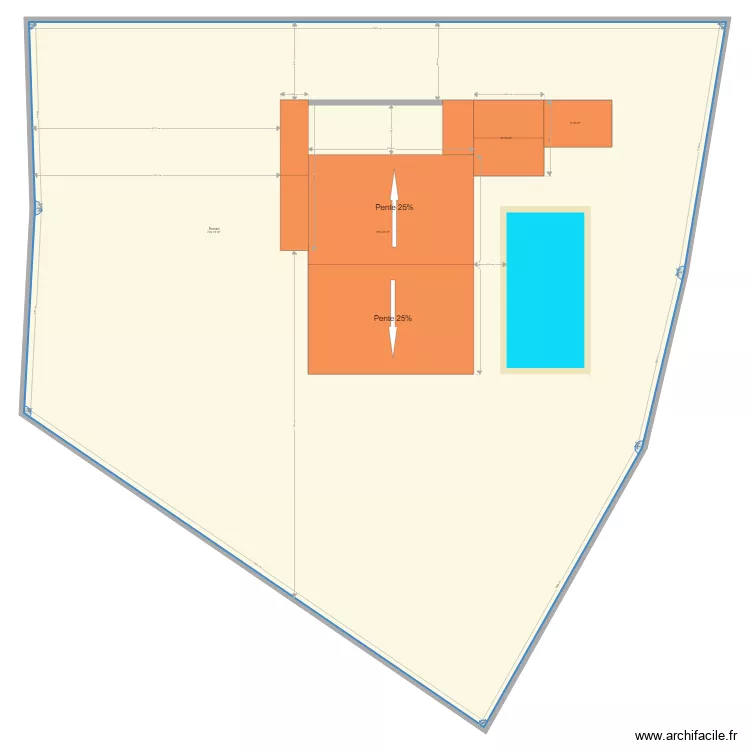 Extension Plan de toiture. Plan de 