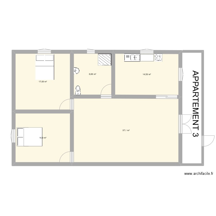 Plan BRK RDC. Plan de 0 pièce et 0 m2
