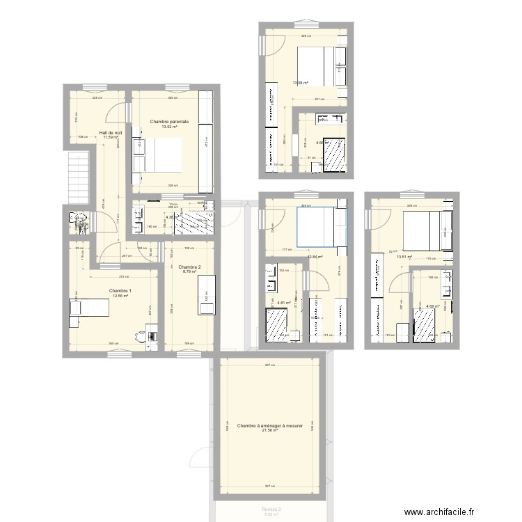 Essai plan maison. Plan de 0 pièce et 0 m2