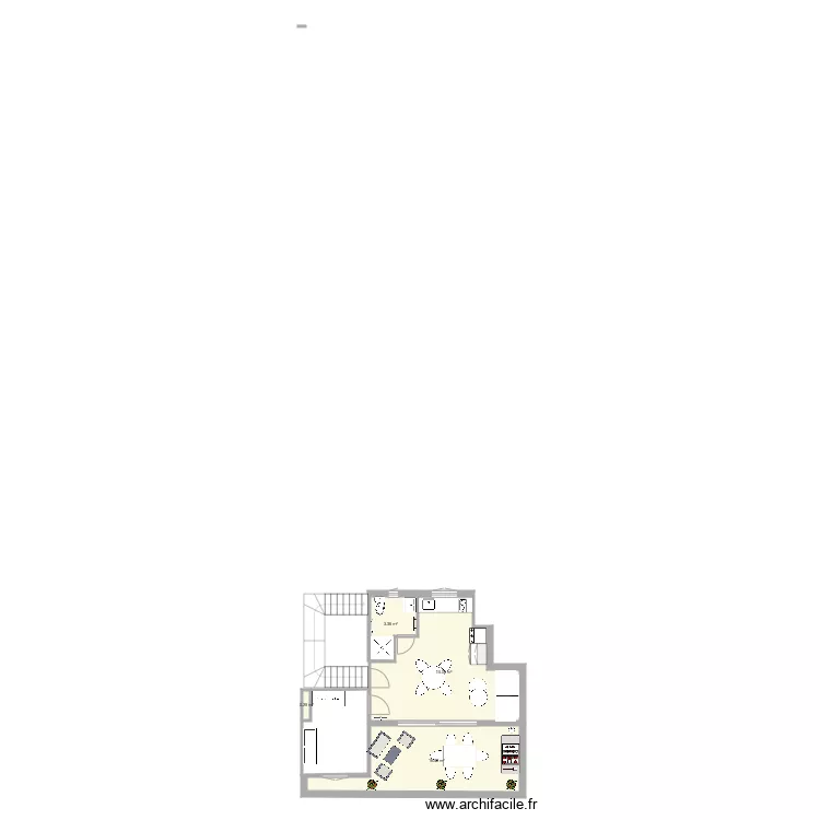 Cap d Agde Plan  r&eacute;cup cage escalier. Plan de 