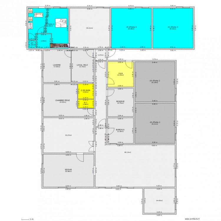 PROJET AND RECTIFIER. Plan de 0 pièce et 0 m2