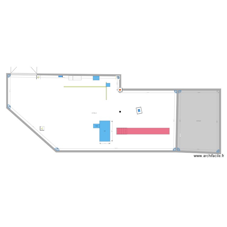 Centre. Plan de 0 pièce et 0 m2