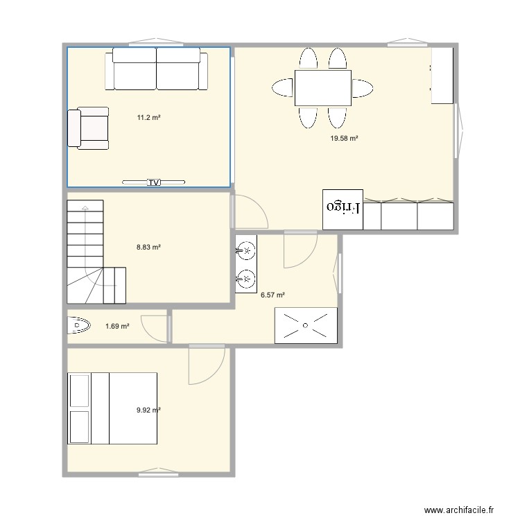 Appartement étage 1 . Plan de 0 pièce et 0 m2