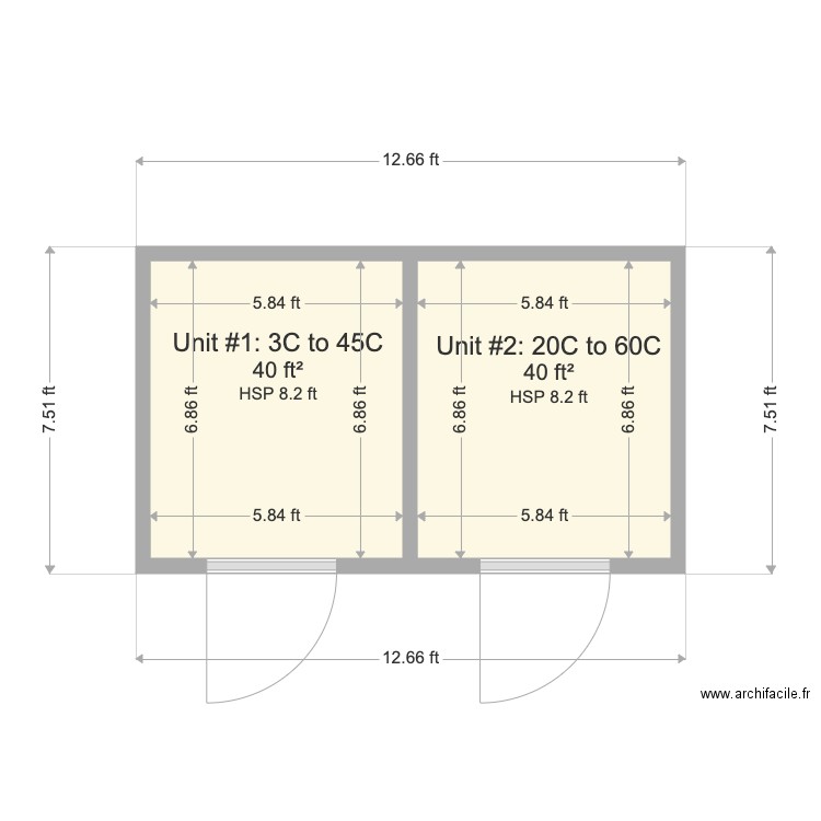 Combo 1. Plan de 0 pièce et 0 m2