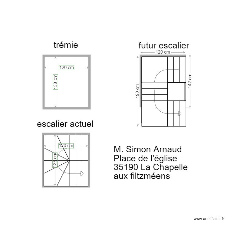 escalier simon. Plan de 0 pièce et 0 m2