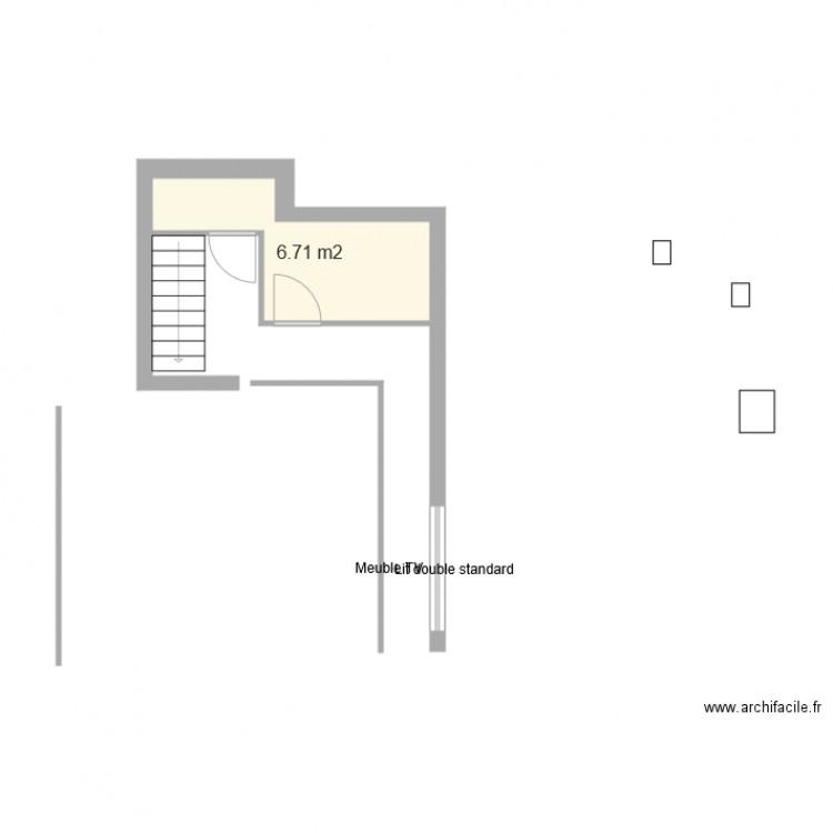 Le Plessis niveau bas projet SDB 2. Plan de 0 pièce et 0 m2