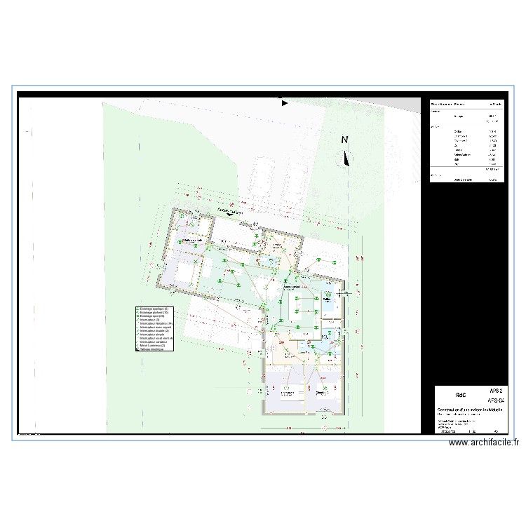 Plan M Elec Eclairage 2. Plan de 0 pièce et 0 m2