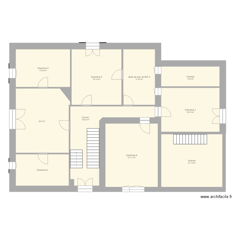Maison maranville etage. Plan de 0 pièce et 0 m2