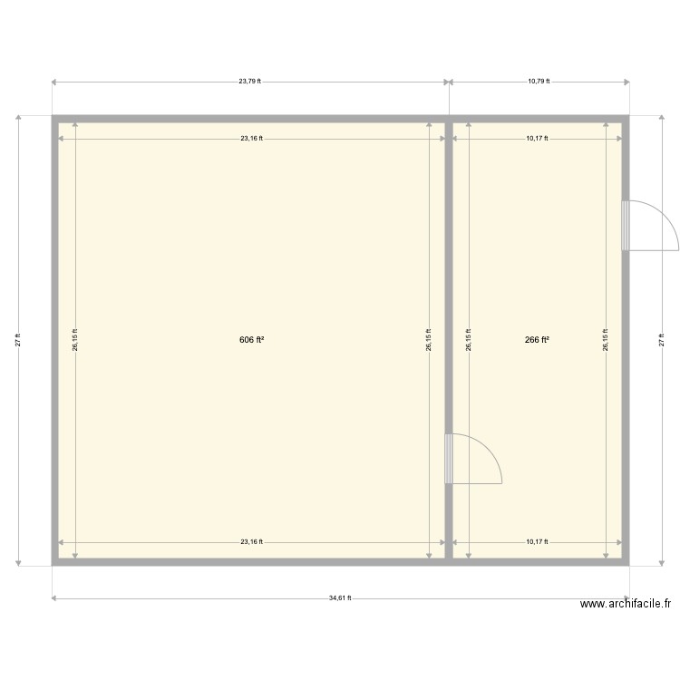 Empreen. Plan de 0 pièce et 0 m2