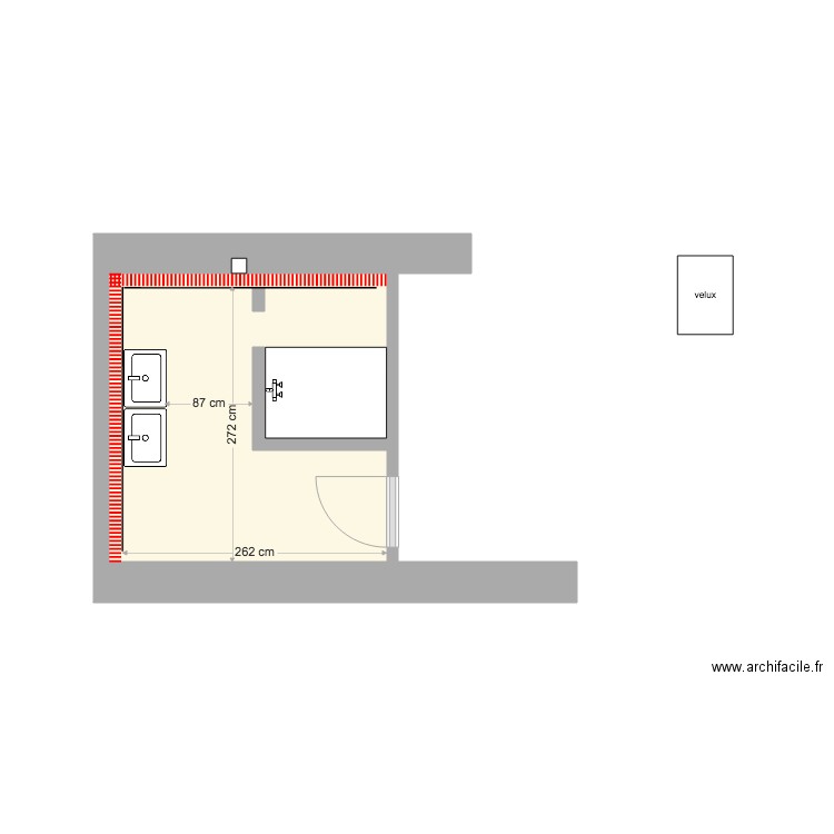 Salle de bain 1. Plan de 0 pièce et 0 m2