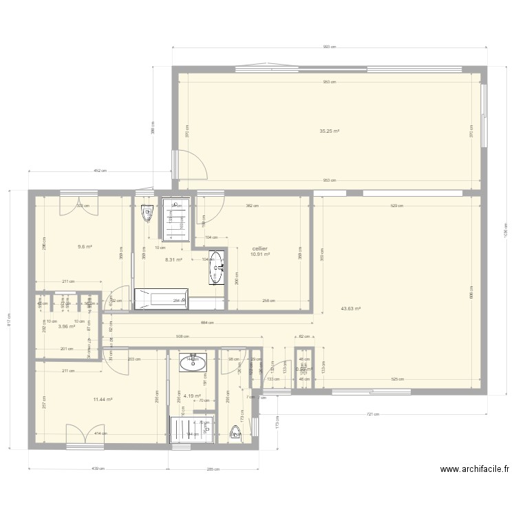 projet 14 fev interieur. Plan de 0 pièce et 0 m2