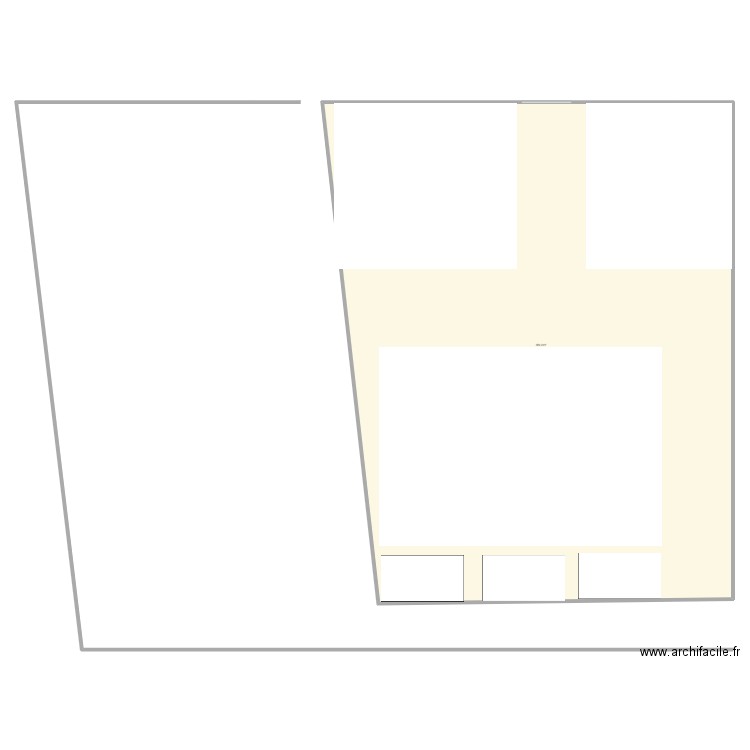 Projet CAB. Plan de 1 pièce et 685 m2