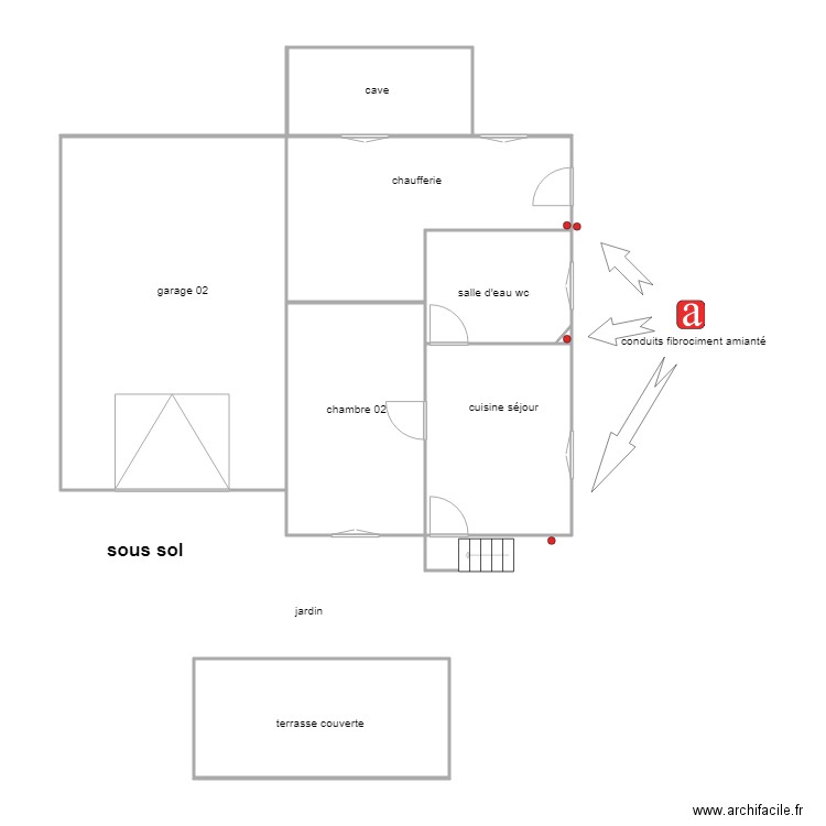 rogier am sous sol. Plan de 0 pièce et 0 m2