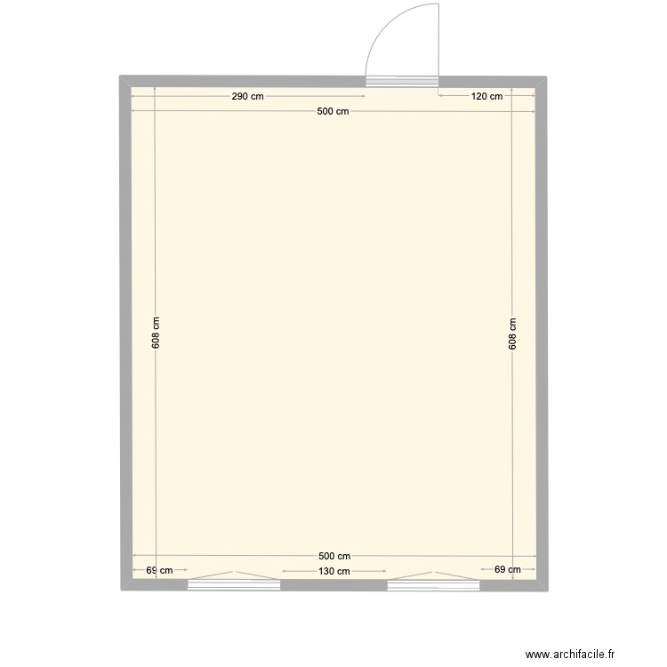 STUDIO FF PLATEAU . Plan de 1 pièce et 30 m2