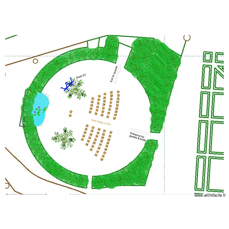 Ceremony L&P. Plan de 