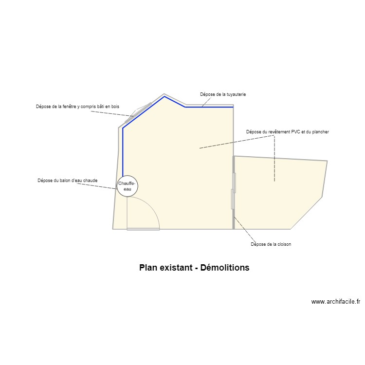 Studio Acacia Démolitions. Plan de 0 pièce et 0 m2