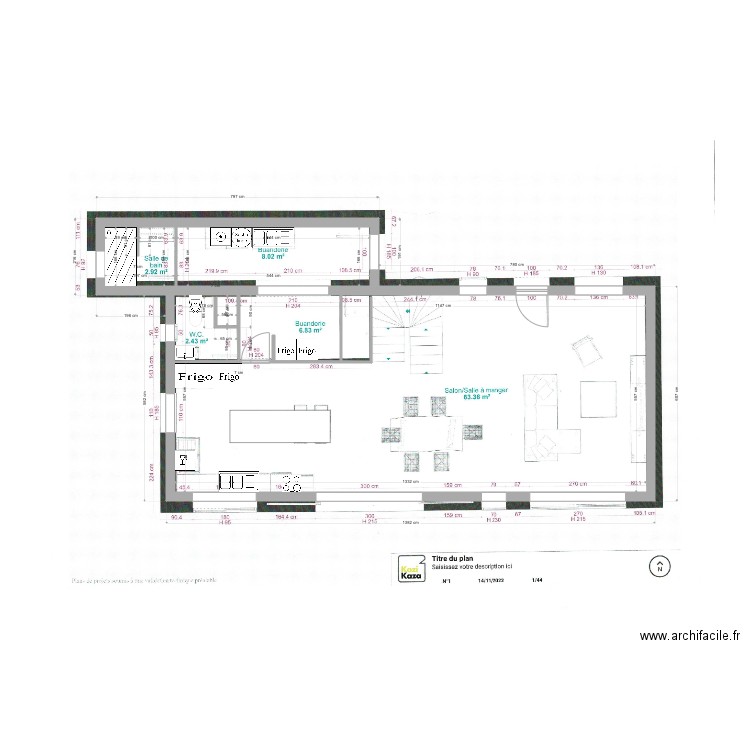 RDC. Plan de 0 pièce et 0 m2