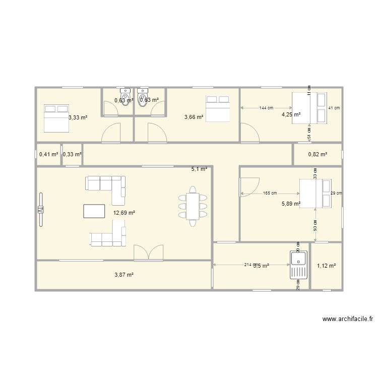 fane2. Plan de 0 pièce et 0 m2