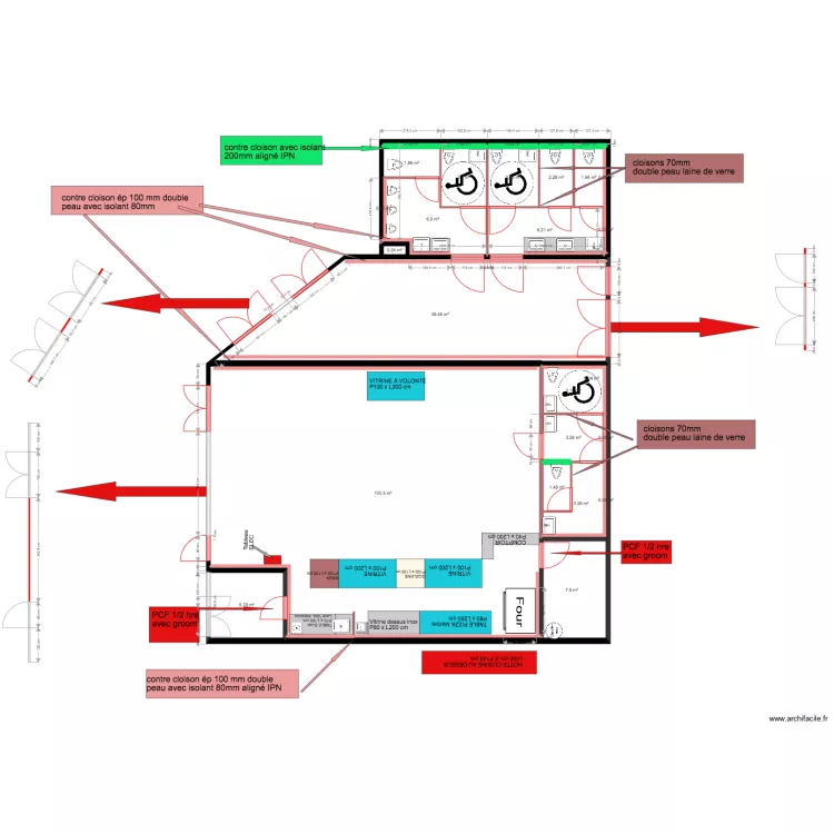 MILLENIUM Rest et Entr&eacute;e salle V2 05 02 18. Plan de 