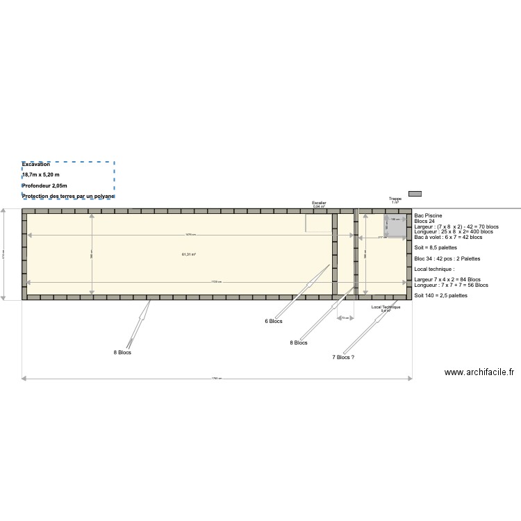 Piscine Grisar Vanderelst. Plan de 0 pièce et 0 m2