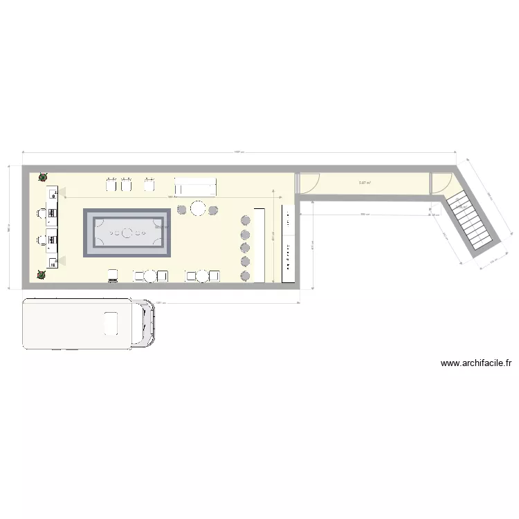 disco entr&eacute;e nord. Plan de 