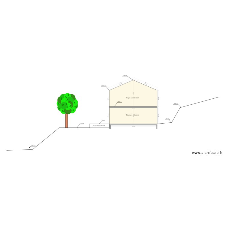 PCMI 3 - Plan de coupe. Plan de 0 pièce et 0 m2