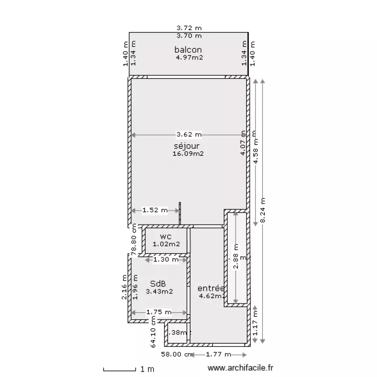 B209. Plan de 