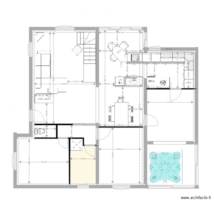 cuisine MARCHEPRIME. Plan de 0 pièce et 0 m2