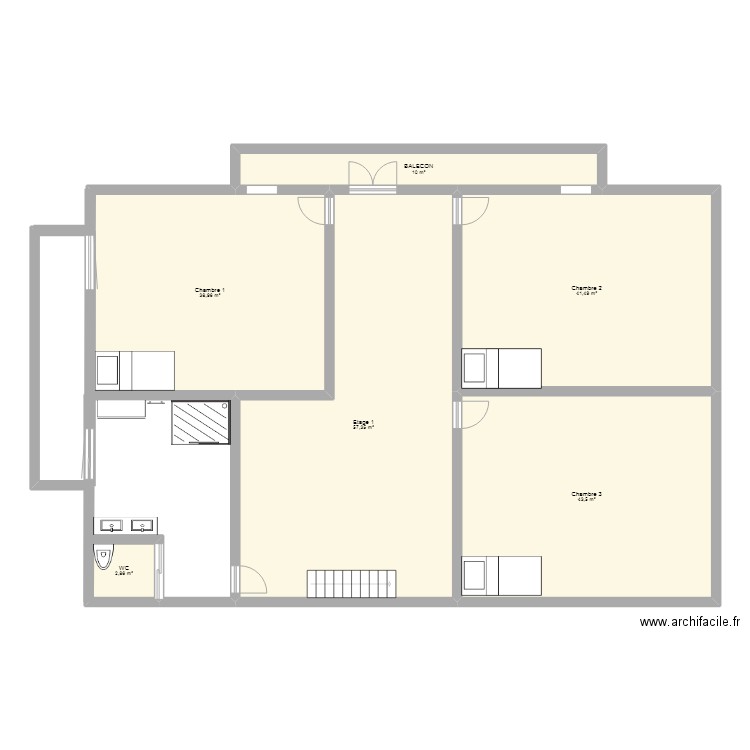 Etage 1. Plan de 0 pièce et 0 m2