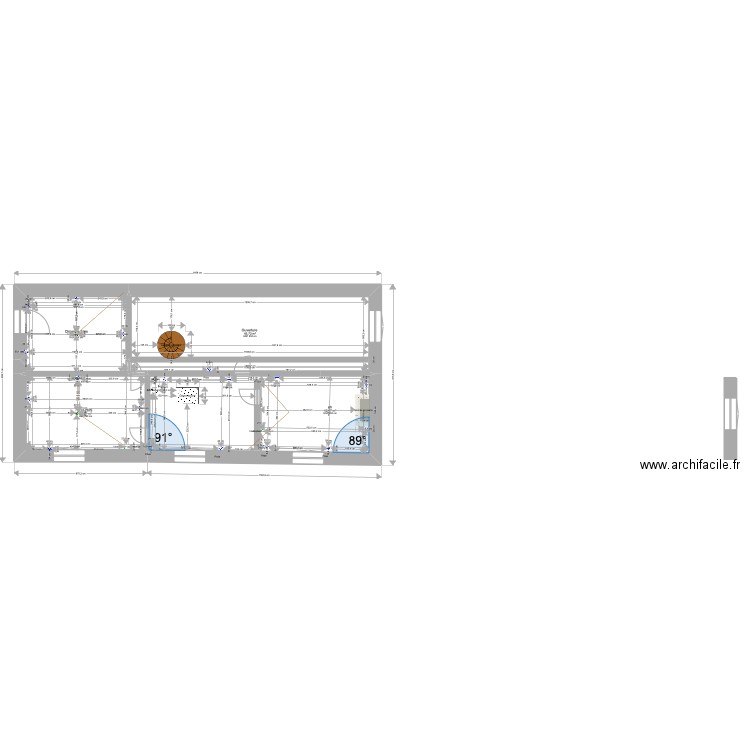 2et  modifier avec ouverture sur 1 Log. Plan de 4 pièces et 129 m2