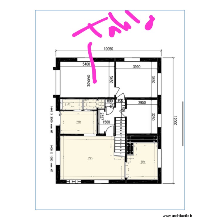 Sté NS ELEC. Plan de 7 pièces et 48 m2