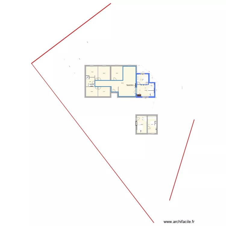 limite 3m plan archi adapt&eacute; etageres. Plan de 